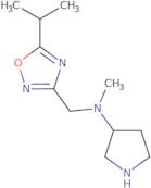 N-Methyl-N-{[5-(propan-2-yl)-1,2,4-oxadiazol-3-yl]methyl}pyrrolidin-3-amine