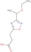 3-[3-(1-Ethoxyethyl)-1,2,4-oxadiazol-5-yl]propanoic acid