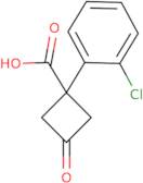 1-(2-Chlorophenyl)-3-oxocyclobutane-1-carboxylic acid