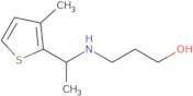 3-[1-(3-Methylthiophen-2-yl)ethylamino]propan-1-ol