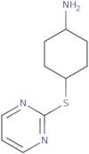 4-(Pyrimidin-2-ylsulfanyl)cyclohexan-1-amine