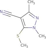 1,3-Dimethyl-5-(methylsulfanyl)-1H-pyrazole-4-carbonitrile