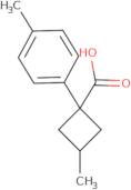 3-Methyl-1-(4-methylphenyl)cyclobutane-1-carboxylic acid