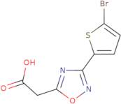 2-[3-(5-Bromothiophen-2-yl)-1,2,4-oxadiazol-5-yl]aceticacid