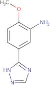 2-Methoxy-5-(1H-1,2,4-triazol-3-yl)aniline