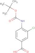 4-{[(tert-Butoxy)carbonyl]amino}-3-chlorobenzoic acid