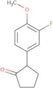 2-(3-Fluoro-4-methoxyphenyl)cyclopentan-1-one