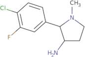 2-(4-Chloro-3-fluorophenyl)-1-methylpyrrolidin-3-amine