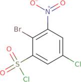 2-Bromo-5-chloro-3-nitrobenzene-1-sulfonyl chloride