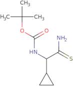 tert-Butyl N-[carbamothioyl(cyclopropyl)methyl]carbamate