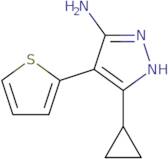 5-Cyclopropyl-4-thiophen-2-yl-1H-pyrazol-3-amine