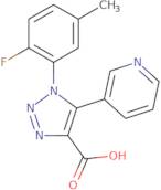 1-(2-Fluoro-5-methylphenyl)-5-pyridin-3-yl-1H-1,2,3-triazole-4-carboxylic acid