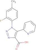 1-(2-Fluoro-4-methylphenyl)-5-pyridin-2-yl-1H-1,2,3-triazole-4-carboxylic acid