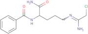 N-[1-(Aminocarbonyl)-4-[(2-chloro-1-iminoethyl)amino]butyl]-benzamide