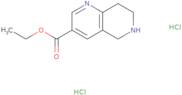 5,6,7,8-Tetrahydro-[1,6]naphthyridine-3-carboxylic acid ethyl ester dihydrochloride