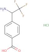 4-(1-Amino-2,2,2-trifluoroethyl)benzoic acid hydrochloride