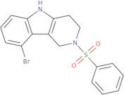 2-Benzenesulfonyl-9-bromo-2,3,4,5-tetrahydro-1H-pyrido[4,3-b]indole