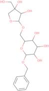 (2R,3R,4S,5S,6R)-2-(Benzyloxy)-6-({[(2R,3R,4R)-3,4-dihydroxy-4-(hydroxymethyl)oxolan-2-yl]oxy}methyl)oxane-3,4,5-triol