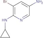 3-Bromo-2-N-cyclopropylpyridine-2,5-diamine