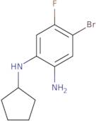 4-Bromo-1-N-cyclopentyl-5-fluorobenzene-1,2-diamine