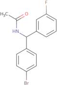 N-[(4-Bromophenyl)(3-fluorophenyl)methyl]acetamide