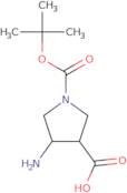 4-Amino-1-[(tert-butoxy)carbonyl]pyrrolidine-3-carboxylic acid