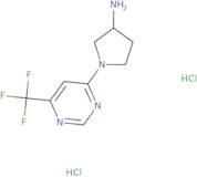 (3R)-1-[6-(Trifluoromethyl)pyrimidin-4-yl]pyrrolidin-3-amine dihydrochloride