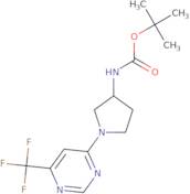 tert-Butyl N-(3R)-1-[6-(trifluoromethyl)pyrimidin-4-yl]pyrrolidin-3-ylcarbamate