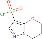 5H,6H,7H-Pyrazolo[3,2-b][1,3]oxazine-3-sulfonyl chloride