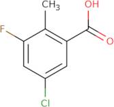 5-Chloro-3-fluoro-2-methylbenzoic acid