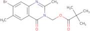 (7-bromo-2,6-dimethyl-4-oxoquinazolin-3(4H)-yl)methyl pivalate