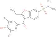 3-(3,5-Dibromo-4-hydroxybenzoyl)-2-ethyl-N,N-dimethylbenzofuran-6-sulfonamide