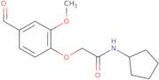 N-Cyclopentyl-2-(4-formyl-2-methoxyphenoxy)acetamide