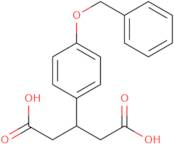 3-[4-(Benzyloxy)phenyl]pentanedioic acid