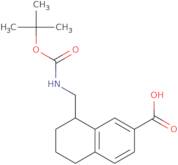 8-({[(tert-Butoxy)carbonyl]amino}methyl)-5,6,7,8-tetrahydronaphthalene-2-carboxylic acid