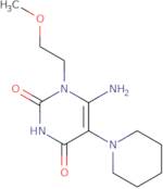 6-Amino-1-(2-methoxyethyl)-5-(piperidin-1-yl)-1,2,3,4-tetrahydropyrimidine-2,4-dione