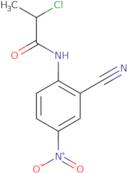 2-Chloro-N-(2-cyano-4-nitrophenyl)propanamide