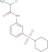 2-Chloro-N-[3-(piperidin-1-ylsulfonyl)phenyl]propanamide