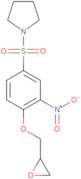 1-[3-Nitro-4-(oxiran-2-ylmethoxy)benzenesulfonyl]pyrrolidine
