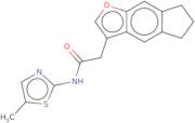 2-{5H,6H,7H-Indeno[5,6-b]furan-3-yl}-N-(5-methyl-1,3-thiazol-2-yl)acetamide