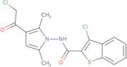 3-Chloro-N-[3-(2-chloroacetyl)-2,5-dimethyl-1H-pyrrol-1-yl]-1-benzothiophene-2-carboxamide