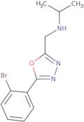 {[5-(2-Bromophenyl)-1,3,4-oxadiazol-2-yl]methyl}(propan-2-yl)amine