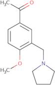 1-[4-Methoxy-3-(pyrrolidin-1-ylmethyl)phenyl]ethan-1-one