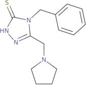 4-Benzyl-5-[(pyrrolidin-1-yl)methyl]-4H-1,2,4-triazole-3-thiol