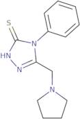 4-Phenyl-5-(pyrrolidin-1-ylmethyl)-4H-1,2,4-triazole-3-thiol