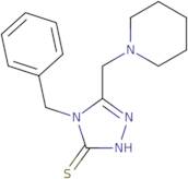 4-Benzyl-5-(piperidin-1-ylmethyl)-4H-1,2,4-triazole-3-thiol