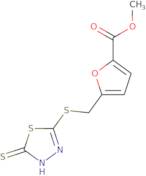 Methyl 5-{[(5-sulfanyl-1,3,4-thiadiazol-2-yl)sulfanyl]methyl}furan-2-carboxylate