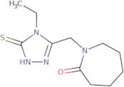 1-[(4-Ethyl-5-sulfanyl-4H-1,2,4-triazol-3-yl)methyl]azepan-2-one