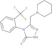 5-(Piperidin-1-ylmethyl)-4-[2-(trifluoromethyl)phenyl]-4H-1,2,4-triazole-3-thiol