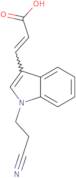 (2E)-3-[1-(2-Cyanoethyl)-1H-indol-3-yl]prop-2-enoic acid